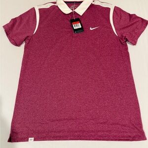 Nike Men's Pink Polo Shirt